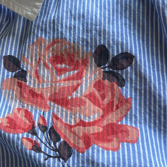 Broome Street - Kate Spade blue& white pinstripe button down - size XL - Picture 5 of 10